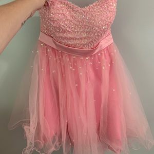 Pink prom dress